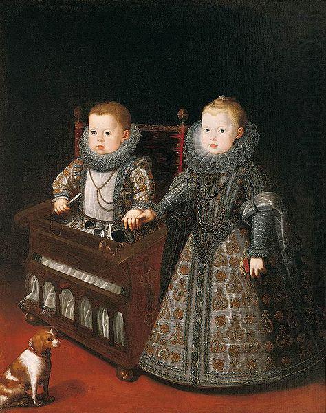 The Infantes Don Alfonso el Caro and Doaa Ana Margarita, unknow artist